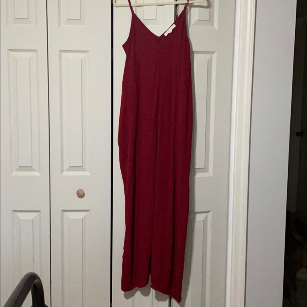 Red strapless maxi dress size S/m